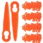 Chuancheng Lot de 80 Lames en Plastique débroussailleuse sans Fil pour STIHL FSA 45 Polycut 2-2