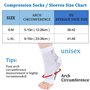 Lot de 4 paires de chaussettes de compression des pieds Nano Neuropathie Chaussettes de soutien Chaussettes de compression Chaus