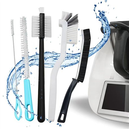 Caremore 6pcs brosse de nettoyage brosse nettoyant set accessoires outil pour tous les couteaux de bol de thermocuiseur idéal po