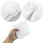 Femme Mouchoirs en 100% Coton 10x10''/25x25cm Dentelle Doux Blanc pour Mariage Lot de 6 Pièces
