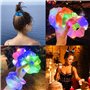 Lot de 7 bandeaux colorés et brillants pour cheveux - Pour un usage quotidien, les festivals et les fêtes (3 modes d'éclairage)