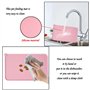 ATBUSS 1 Tapis d'alimentation Rose pour Animaux De Compagnie (48 Cm * 30 Cm), Tapis d'alimentation en Silicone pour Chat Et Chie