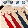 cravates avec fermeture éclair