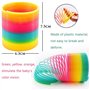 4PCS Mini Rainbow Ring Ressorts Magiques Idéal pour Tous Les Enfants