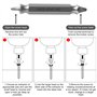 6 Pièces Extracteur de Vis Cassée Extracteurs de vis Double Tête Extracteur de Goujon avec 4 Forets Kit Extracteur de Vis pour E