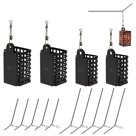 14 Pièces Feeder Peche