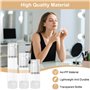 Airless Lot de 6 distributeurs à pompe 15 ml/30 ml/50 ml - Flacon pompe vide - Bouteilles de voyage à remplir avec autocollants