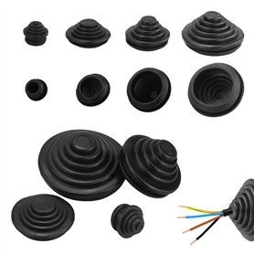 Lot de 66 passe-câbles étanches en caoutchouc pour câbles de 10 mm/20 mm/25 mm/30 mm