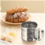 MumdoYAL Tamis de Farine Acier Inoxydable,Cuisson Tasse de Tamis,Passoire à Farine,pour Filtrer Farine,Sucre en Poudre,Cacao en