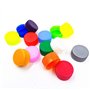 Supvox Lot de 100 Bouchons de Bouteilles en Plastique Multicolores pour Les projets d'artisanat des Enfants