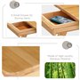 Table de Lit Pliable Bureau pour Ordinateur Portable Réglable en Bambou Support Ordinateur Portable Table pour Ordinateur Portab