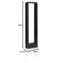 LEDMO 12W Lampe de Jardin 3000K 1100LM Borne lumineuse exterieur Etanche IP65 lampe decorative,Noir Alliage d'aluminium pelouse