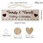 STOBOK Plaque de Conseil d'anniversaire de Famille Bricolage Suspendu Calendrier de Rappel d'anniversaire en Bois avec 50 penden