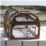 Laduup Coffre au trésor rectangulaire Vintage Transparent Design Vieilli Boîte à Bijoux Boîte à Bijoux Boîte à Bijoux Boîte à Bi