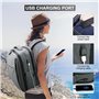 HOMIEE Sac à Dos Cabine Léger pour Ryanair, Sac à Dos Voyage Ordinateur Portable 15,6 Pouces, Bagage à Main avec Chargement USB