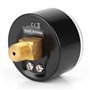 Manomètre, Manomètre 50mm 1/4 Manomètre Axial BSPT pour Air, Eau, Pétrole et Gaz(0-60psi 0-4bar)