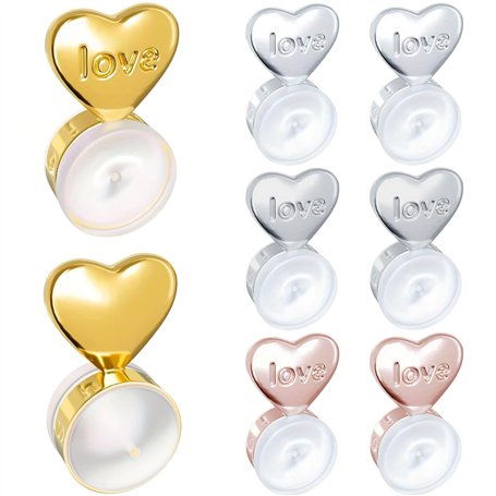 4 Paires Boucle D'oreille Supports pour Oreilles Tombantes