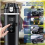 BORDEAG Tasse d'eau Chauffée pour Véhicule 12V/24V 500ml Bouilloire Électrique De Voyage, Bouilloire Électrique pour Voiture Tas