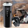 BORDEAG Tasse d'eau Chauffée pour Véhicule 12V/24V 500ml Bouilloire Électrique De Voyage, Bouilloire Électrique pour Voiture Tas