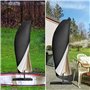 Ceisazira Noir Housse Parasol Déporté Imperméable, Bache de Protection Exterieur pour Parasols, Couverture de Parapluie de Jardi