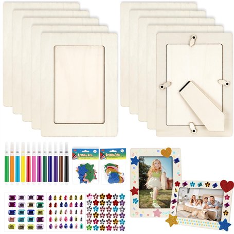 LUZIYUN 10 Pcs Cadres Photo en Bois 20x14.8cm