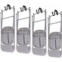 AUXPhome Lot de 4 supports de rangement muraux pour chaise