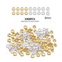 Lot de 400 perles en métal et strass pour bracelet - Accessoires de bricolage - Perles d'espacement en cristal pour la fabricati