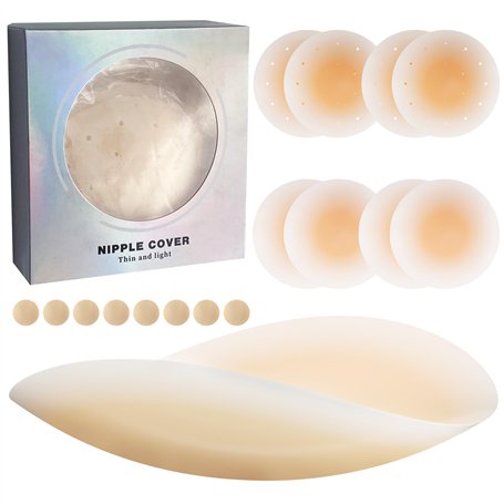 Rseuphiee 4 Pièces Cache tétons