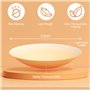 Rseuphiee 4 Pièces Cache tétons, 8.5cm Cache Teton Réutilisablev en Silicone, Couvre Seins Mamelons Auto adhésif et Invisibles é