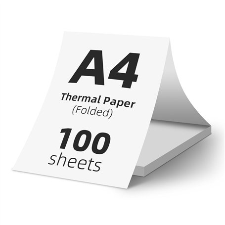 (100 feuilles) Papier thermique A4 pliable