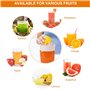 Presse-agrumes manuel Presse-agrumes orange Presse-fruits manuel Presse rotative à couvercle manuel Alésoir pour fruits avec tam