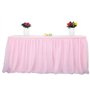 L275 × 76 cm Jupe de table en tulle Jupes de table Décoration de table Jupes de table pour fête prénatale Mesh Fluffy Tutu Jupe
