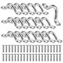 20 Pièces Boucles de Pont pour Kayaks Plaque Oeillet 5mm Pontet INOX Marine en Acier Inoxydable 304 Forme à Bosse Boucle Fixe av