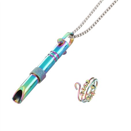 Uirheurd Collier Respiration Anti Tabac Collier de Respiration Anti Tabac Collier Respiration Livré Avec 1 Bague pour Méditation