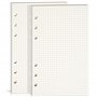 Bidponds Lot de 2 paquets de papier A6 à grille à points