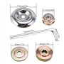 Kit Fixation écrou Lame Boîte, JPGhaha 5 Pièces Tête de Débroussailleuse Universelle Accessoires Boîte de Vitesses en Métal pour