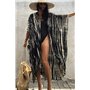 YOUKD Bohemian Kimono à Manches Longues Cardigan Beach Maillot de Bain Cover Up Maxi Dress pour Les Femmes