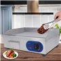 TAIMIKO Plancha Électrique Professionnelle en acier inoxydable Commercial Plaque de Gril en Fer 3000W 220-240V Lisse