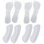 2 Paires De Semelles Intérieures En Silicone Transparent Et 2 Paires D'Autocollants De Talon