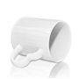 Sumex 11 oz Ensemble de 12 Blanc tasses à sublimation, Céramique Personnalisé Mugs et Tasses à café avec anse coeur pour Cadeau 