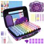 KIMIGO Diamond Painting Accessoires | Boîte Diamond Painting Rangement 70 Emplacements avec Outils et Entonnoir | Kit Complet po