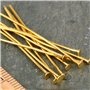 1200 Pcs Tiges Clous Pour Bijoux Plaqué Or Clous A Tete Clous À Tete Plate Plaqué Or Tiges Clous A Tete Plate Clous A Tete Pour 