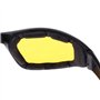 Sharplace 3Pcs Lunettes de Moto Anti-poussière Coupe-Vent, Lunettes pour Activités Extérieurs Vélo Moto, Transparent, Noir, Jaun