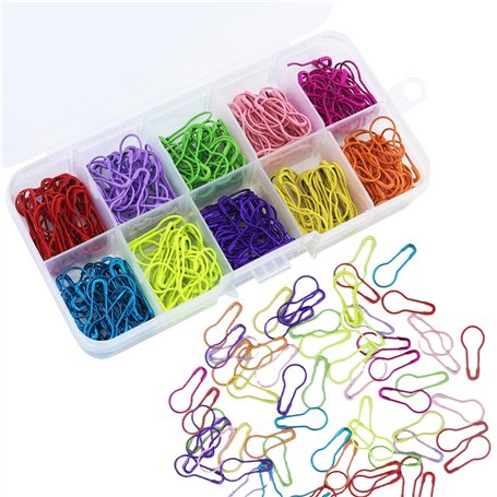 Lot de 300 épingles en forme de poire - 10 couleurs - Pour calabash