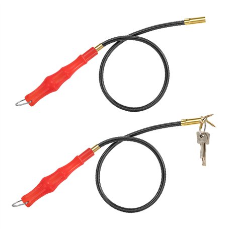 Yesaler Outil de Ramassage Magnétique Flexible Outil de Ramassage Aimanté 56CM pour Préhension de Vis Métalliques 2 Pièces