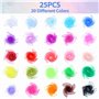 25 pcs Foulard de Jonglage, Foulards de Danse, Colorés Écharpes de Gymnastique Carré en Mousseline de Soie pour Enfants, pour Je
