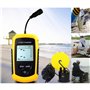 A31CS Sonar de pêche portable 100 m avec écran LCD et alarme – Couleur sans fil portable