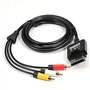 CHILDMORY Câble AV pour Xbox 360 Slim 3 RCA Audio composite ABS TV Câble audio-vidéo pour XBOX 360 Slim