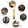 Ruihua T30 Edison Ampoule Led 4W 185mm Pas Dimmable Tubulaire Verre Ambre Éclairage Blanc Chaud 2200K Vintage Rétro Lampe à Fila