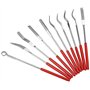 Bestgle 10 Pcs Assortis Mini Lime Diamant Ensemble Aiguille Plate Carrée Forme Ronde Fichiers Riffler pour Bijoutiers En Métal V